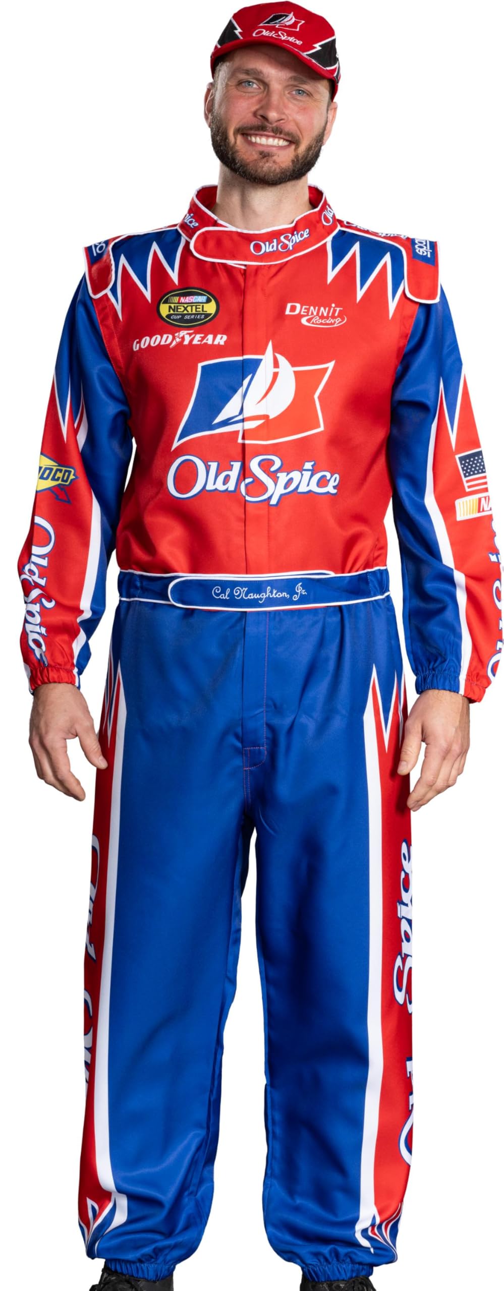 Cal Naughton Race Driver Nights Movie Standard Jumpsuit Halloween Costume Cosplay